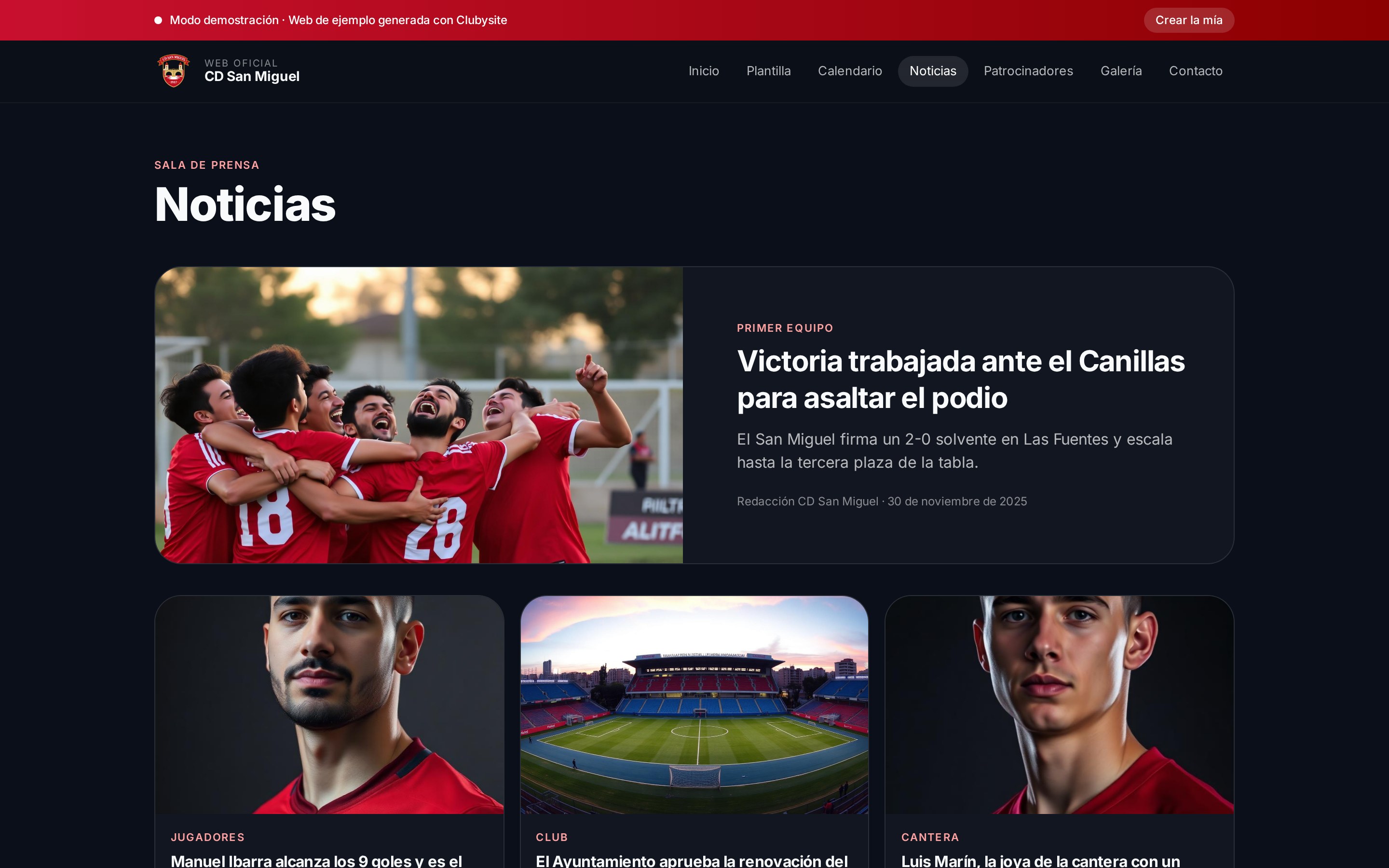 Comunica en CLUBYSITE